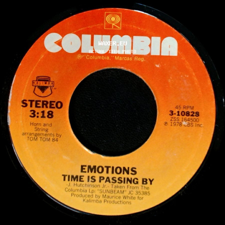 Emotions - Whole Lot Of Shakin' / Time Is Passing By side B