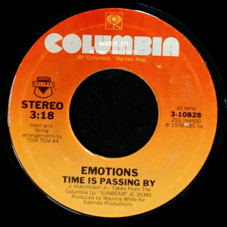 Emotions - Whole Lot Of Shakin' / Time Is Passing By side B