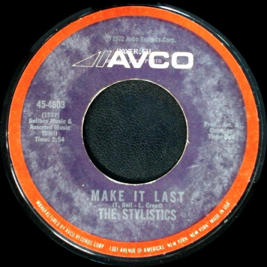 The Stylistics - Make It Last / I'm Stone In Love With You side A