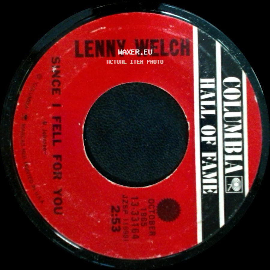 Lenny Welch - Since I Fell For You / A Taste Of Honey side A