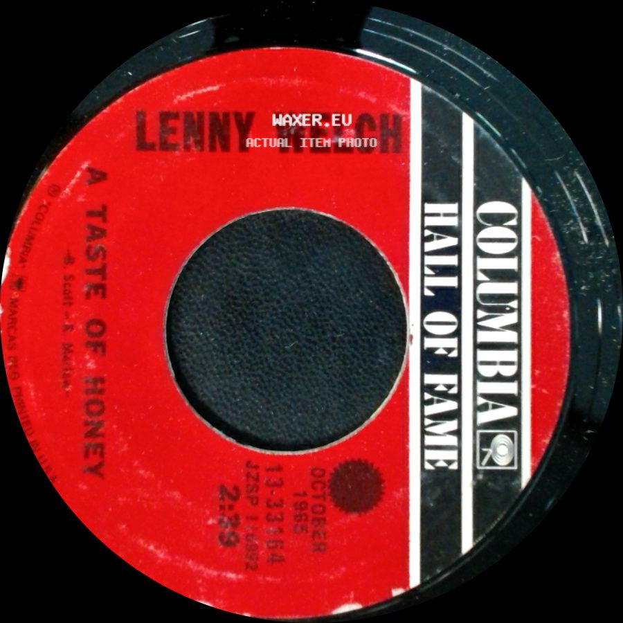 Lenny Welch - Since I Fell For You / A Taste Of Honey side B