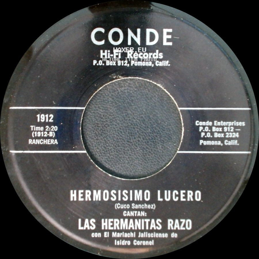 Las Hermanitas Razo - Ya La Paloma Volo / Hermosisimo Lucero side B