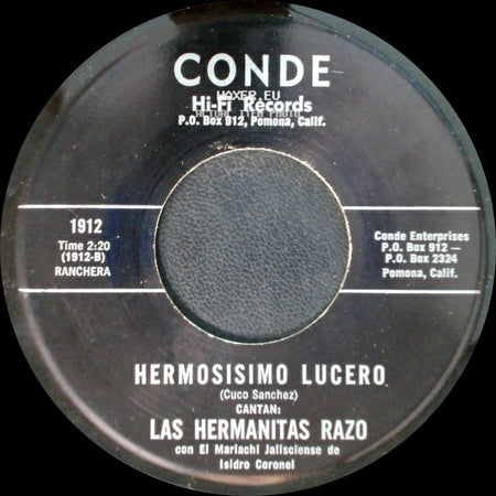 Las Hermanitas Razo - Ya La Paloma Volo / Hermosisimo Lucero side B