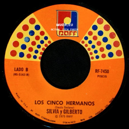 Silvia Y Gilberto - Ya No Estaras / Los Cinco Hermanos side B