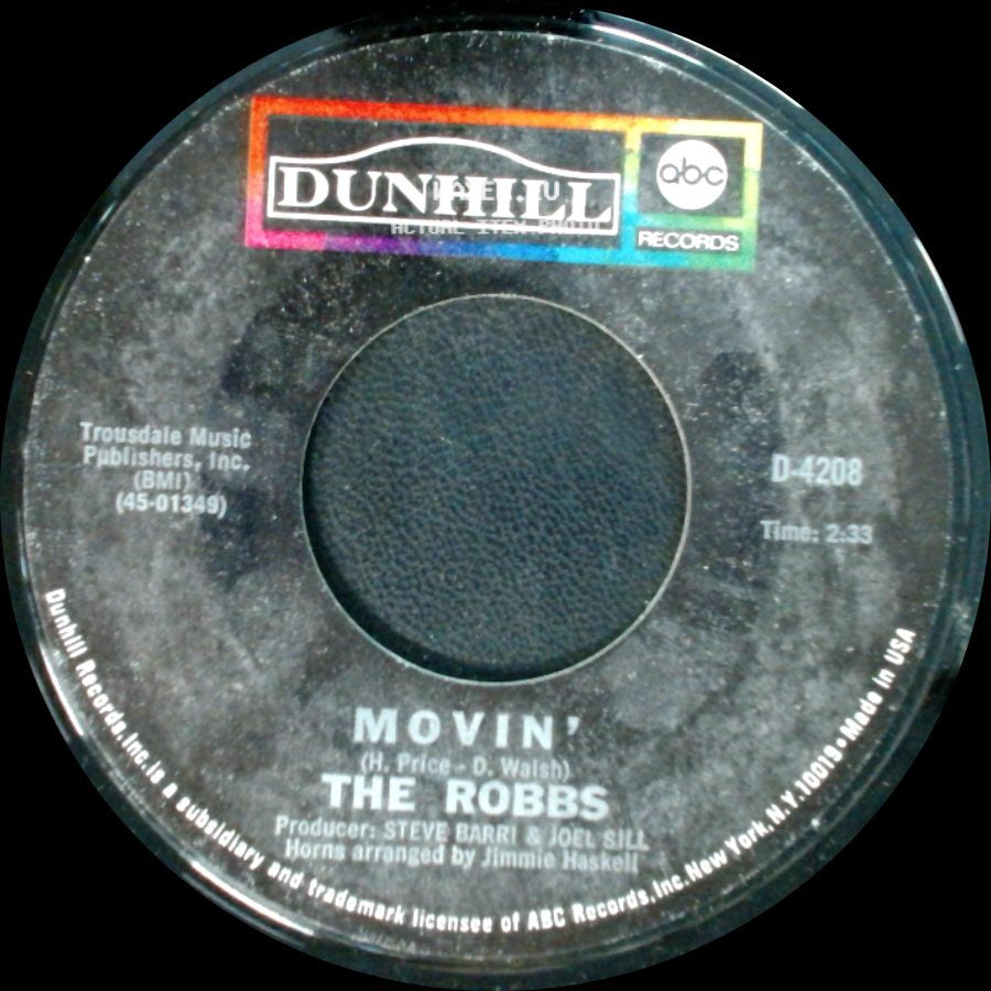 The Robbs - Movin' / Write To You side A