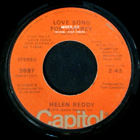 Helen Reddy - Love Song For Jeffrey / You And Me Against The World side A