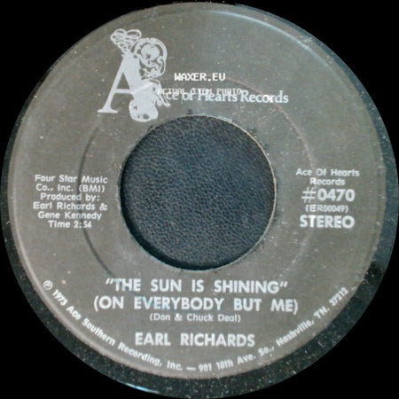 Earl Richards - The Sun Is Shining (On Everybody But Me) / Mother Nature's Daughter side A