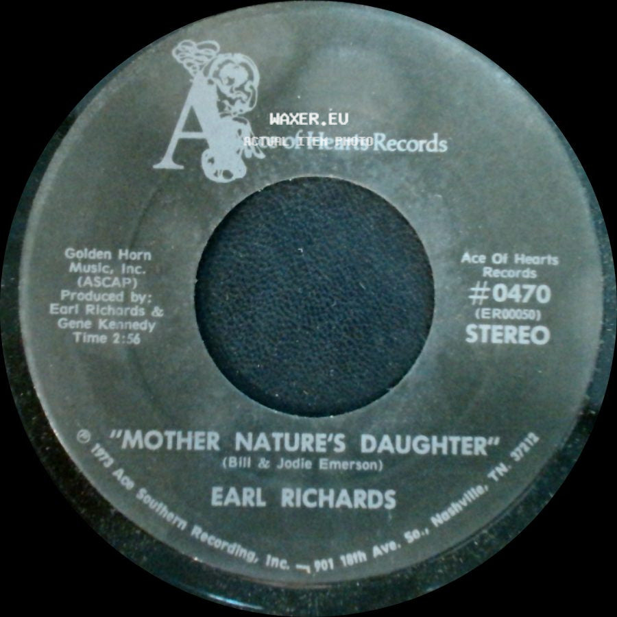 Earl Richards - The Sun Is Shining (On Everybody But Me) / "Mother Nature's Daughter" side B