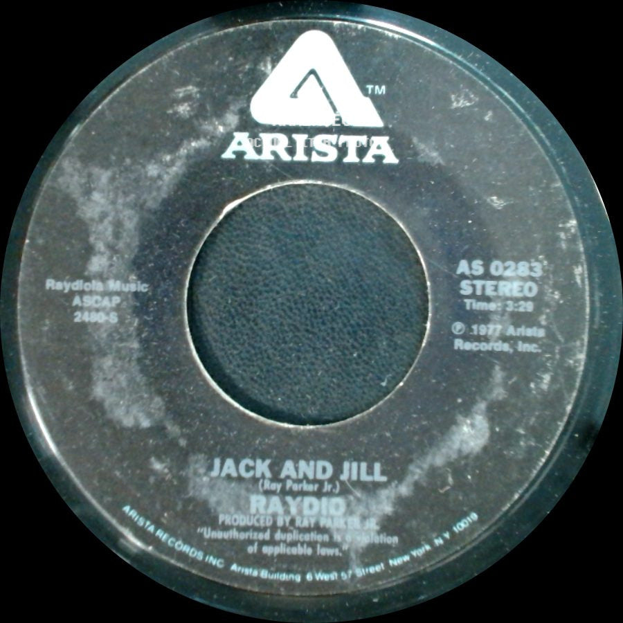 Raydio - Jack And Jill / Get Down side A