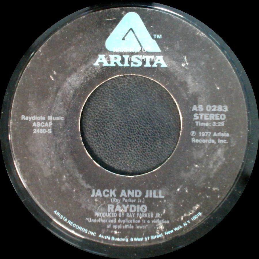 Raydio - Jack And Jill / Get Down side A