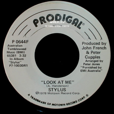 Stylus - Look At Me / Look At Me side A