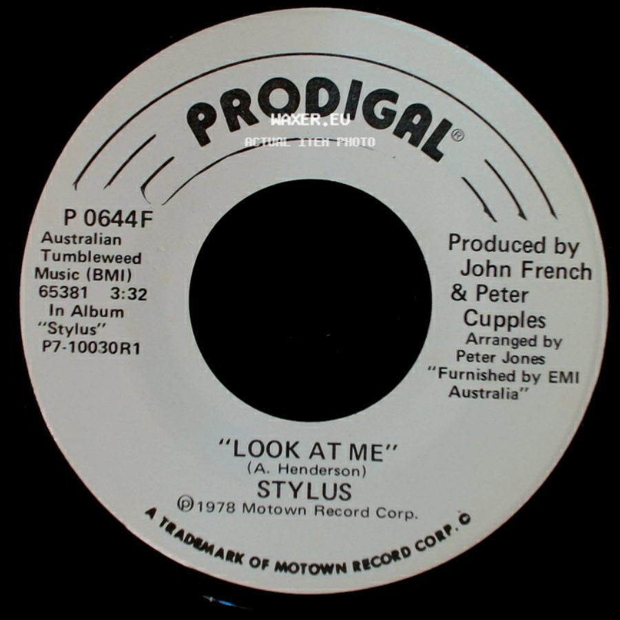 Stylus - Look At Me / Look At Me side B