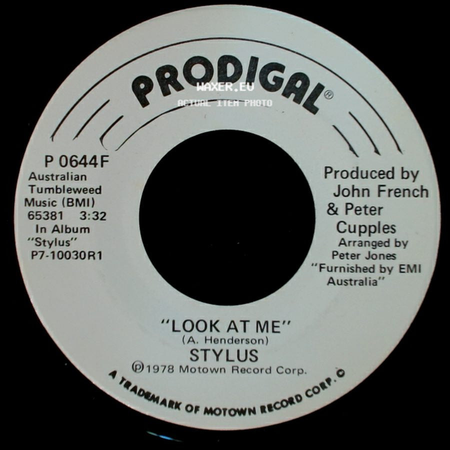 Stylus - Look At Me / Look At Me side A