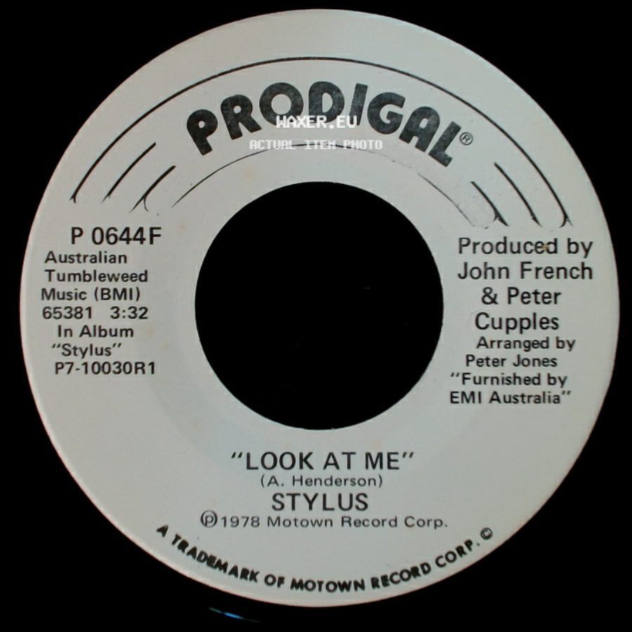 Stylus - Look At Me / Look At Me side B