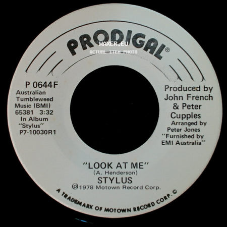 Stylus - Look At Me / Look At Me side B
