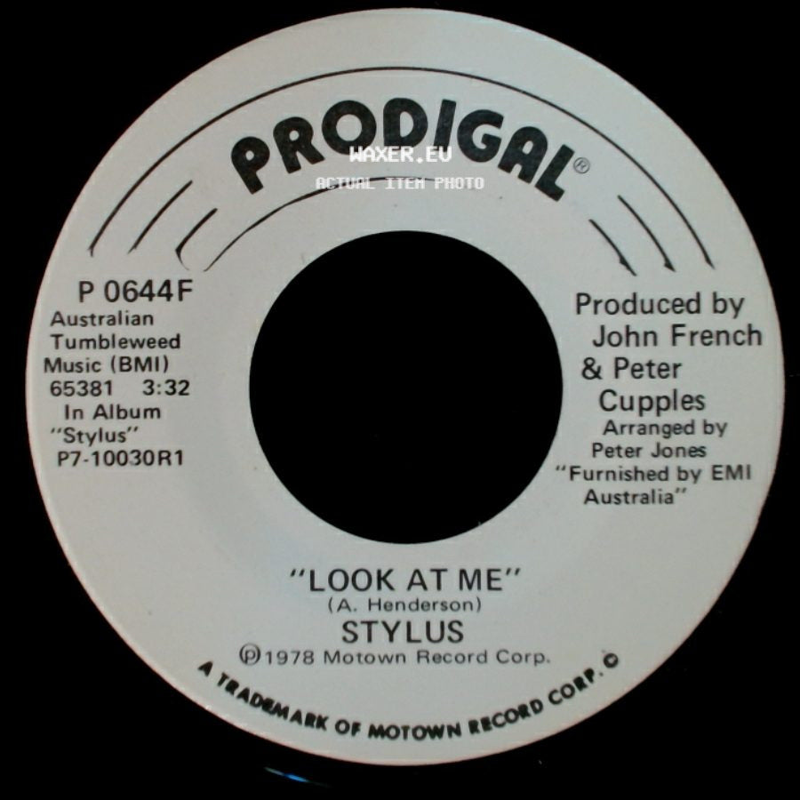 Stylus - Look At Me / Look At Me side A