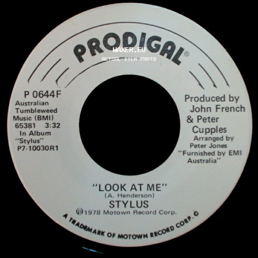 Stylus - Look At Me / Look At Me side A