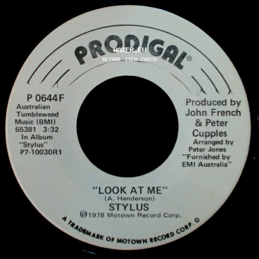 Stylus - Look At Me / Look At Me side B