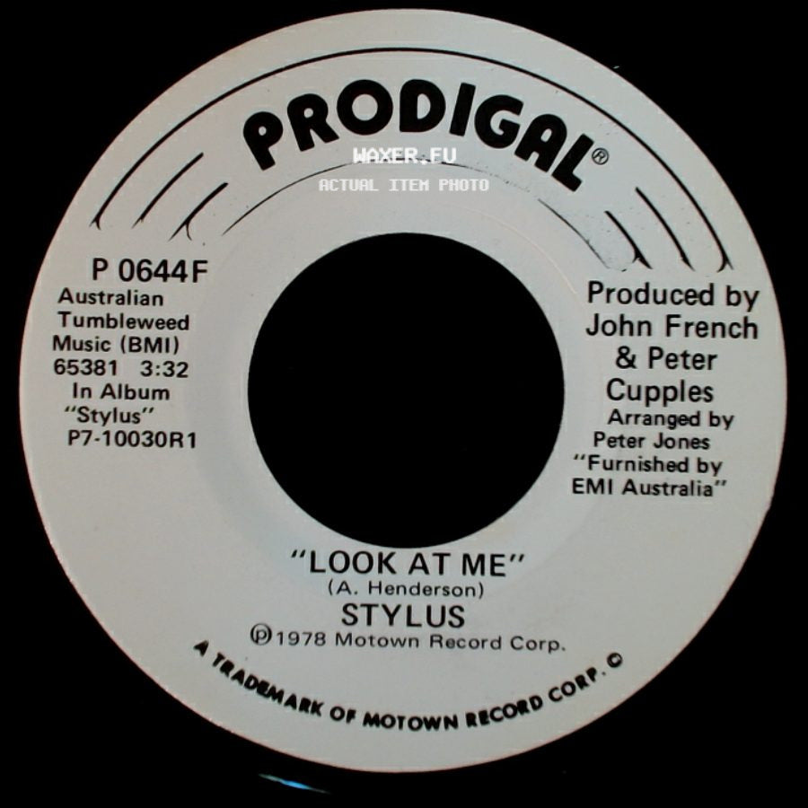 Stylus - Look At Me / Look At Me side A
