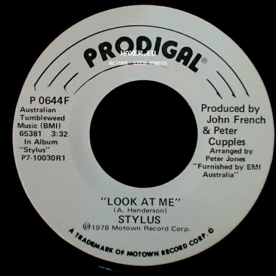 Stylus - Look At Me / Look At Me side B