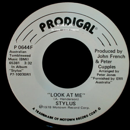 Stylus - Look At Me / Look At Me side B