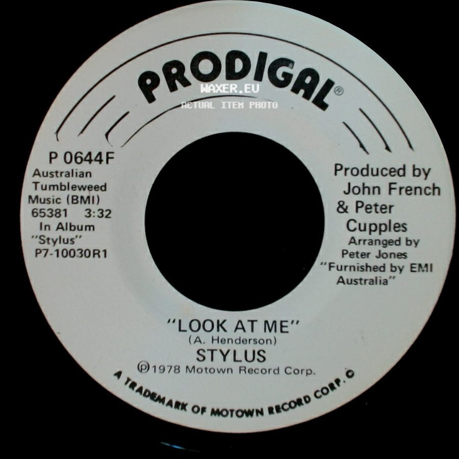 Stylus - Look At Me / Look At Me side A