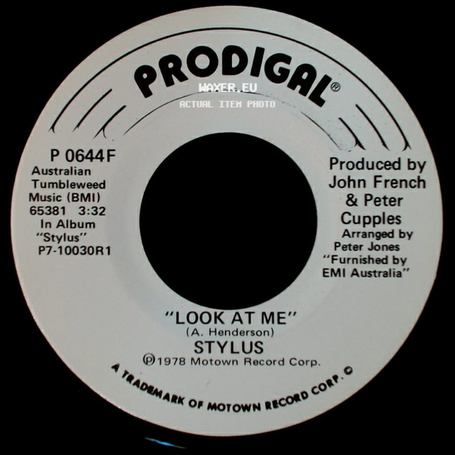 Stylus - Look At Me / Look At Me side B
