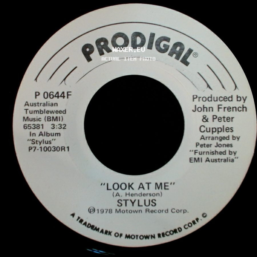 Stylus - Look At Me / Look At Me side A