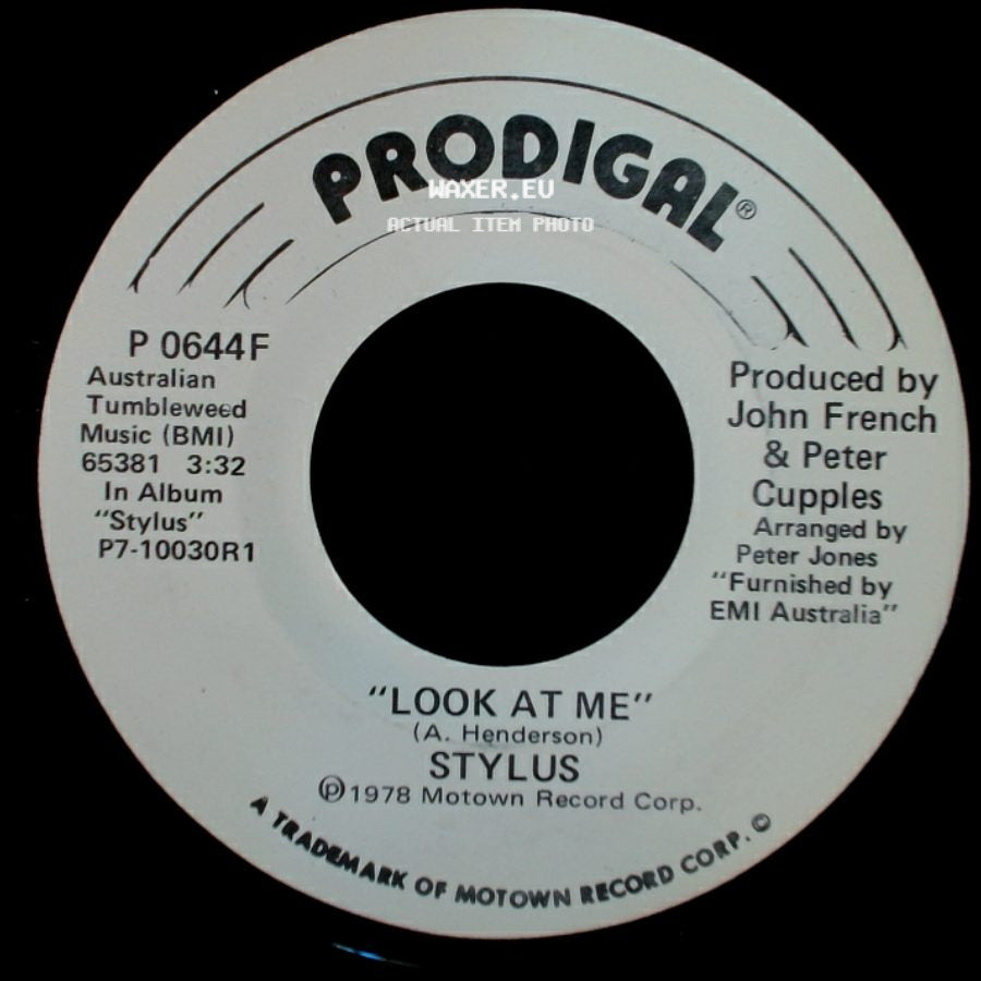 Stylus - Look At Me / Look At Me side B
