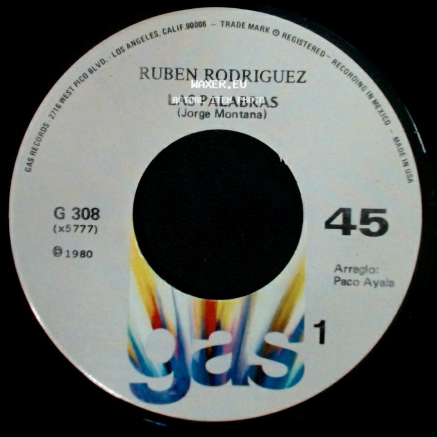 Ruben Rodriguez - Las Palabras / Padre Arrepentido side A