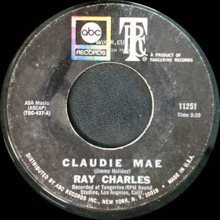 Ray Charles - Claudie Mae / Someone To Watch Over Me side A