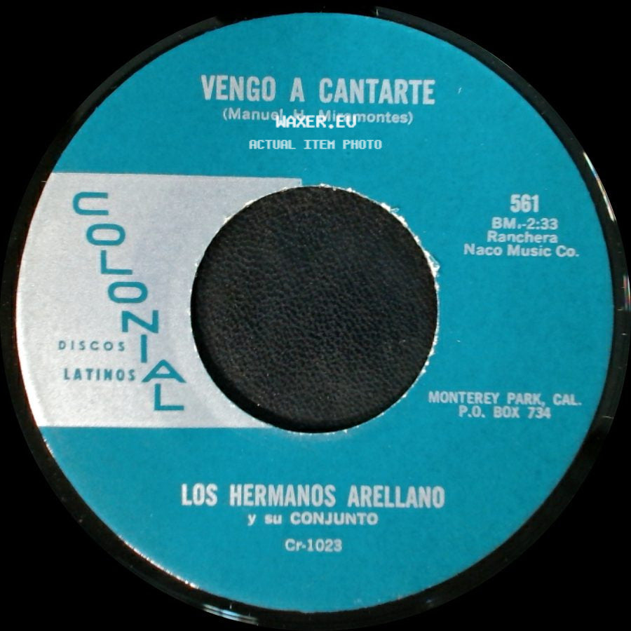 Los Hermanos Arellano Y Su Conjunto - Club Tampico / Vengo A Cantarte side B