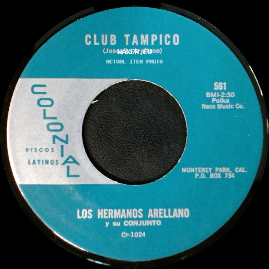 Los Hermanos Arellano Y Su Conjunto - Club Tampico / Vengo A Cantarte side A
