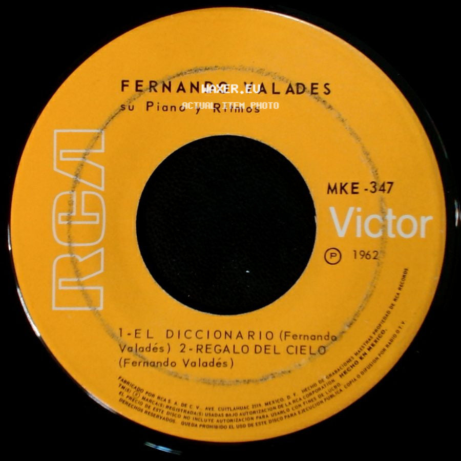 Fernando Valades - Unknown Title A / 1- El Diccionario / 2- Regalo Del Cielo side B