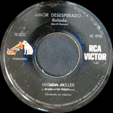 Imelda Miller - Vacio - Bolero / Amor Desesperado - Balada side B