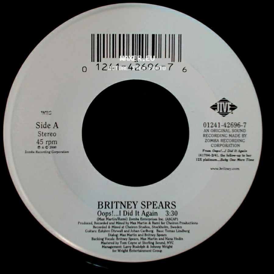Britney Spears - Oops!...I Did It Again / Oops!...I Did It Again side A
