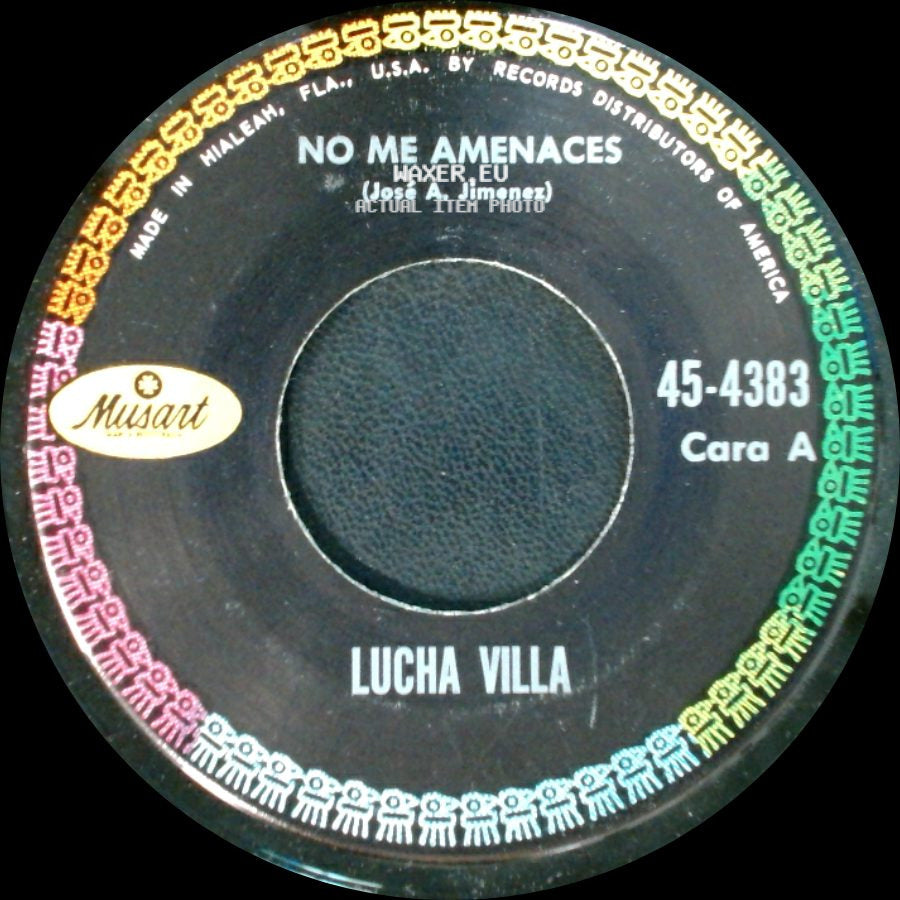 Lucha Villa - No Me Amenaces / El Peine De Oro side A