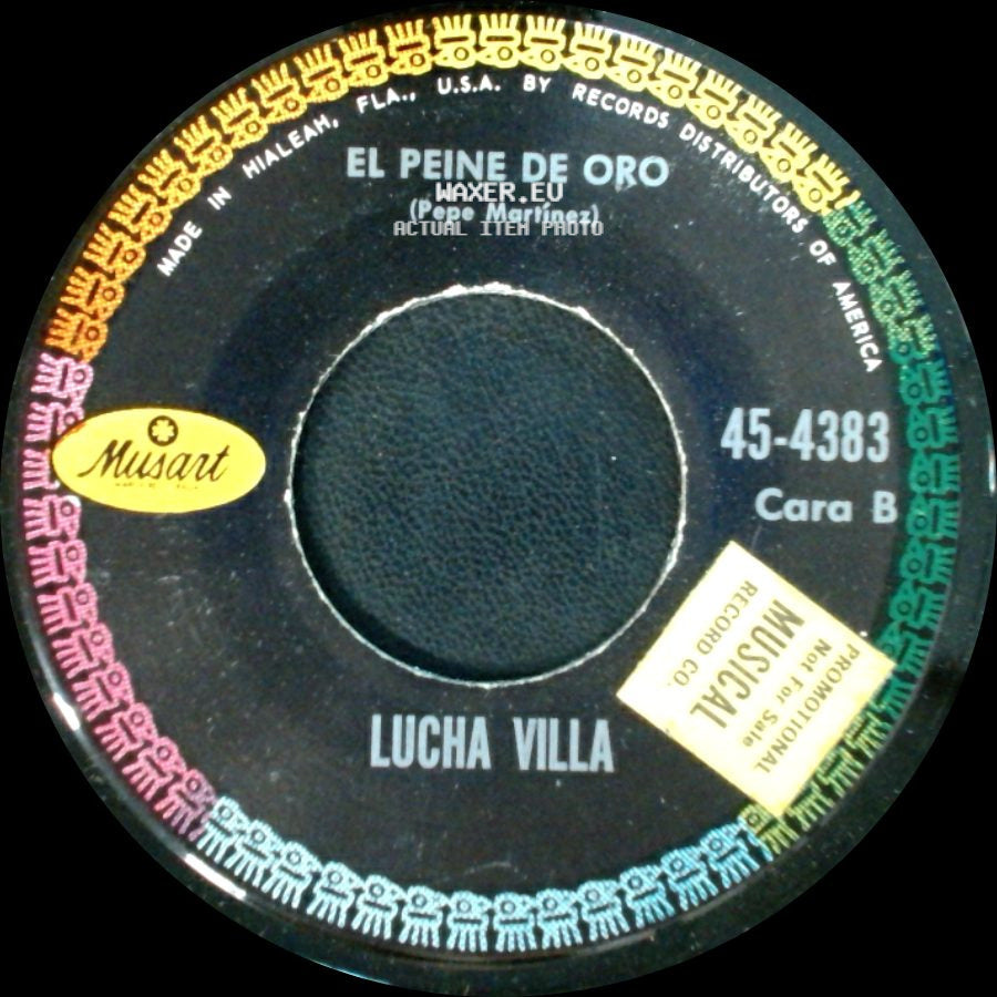 Lucha Villa - No Me Amenaces / El Peine De Oro side B
