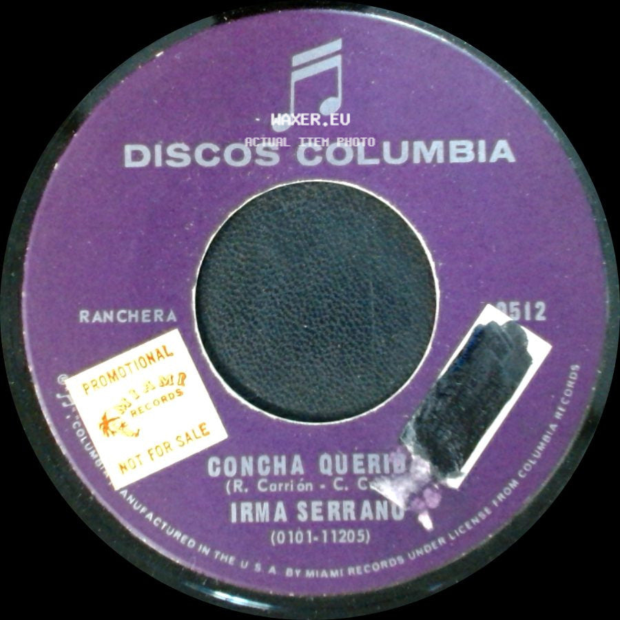 Irma Serrano - Concha Querida / Prisionero De Tus Brazos side A