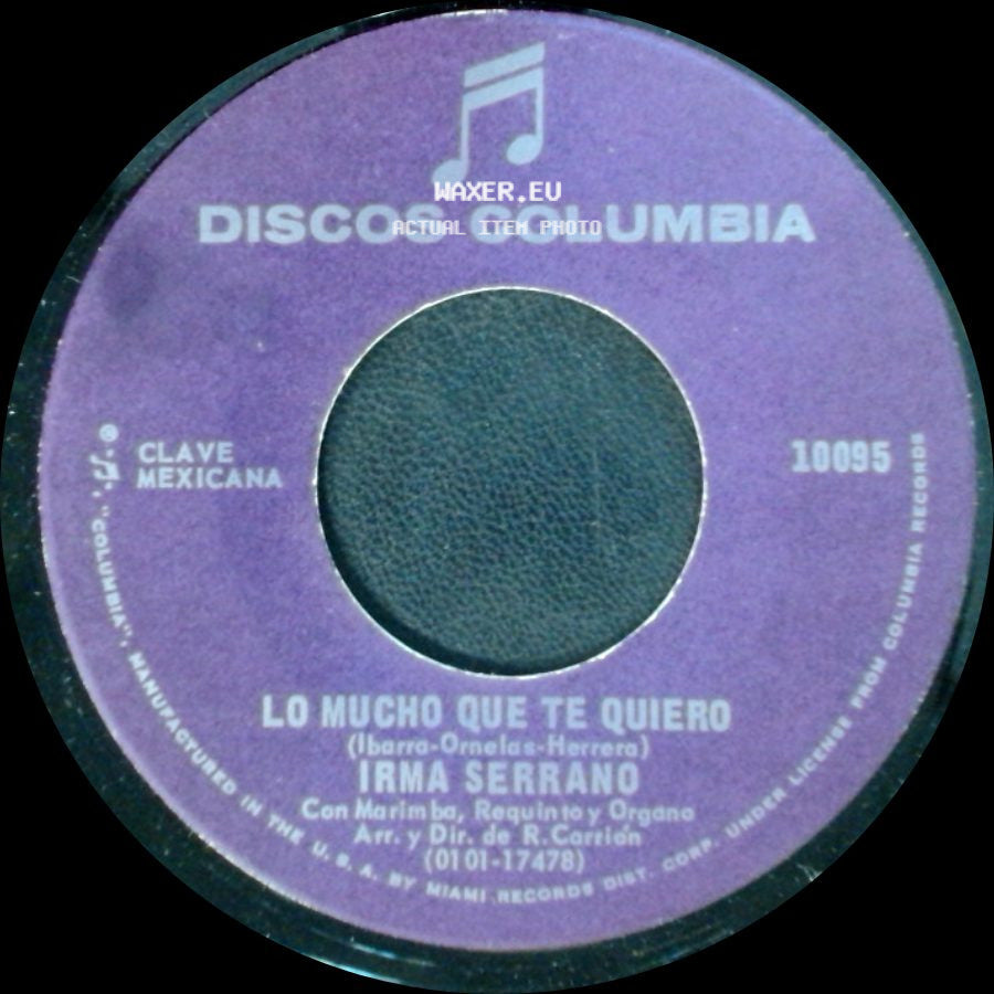 Irma Serrano - Es Amor / Lo Mucho Que Te Quiero side B