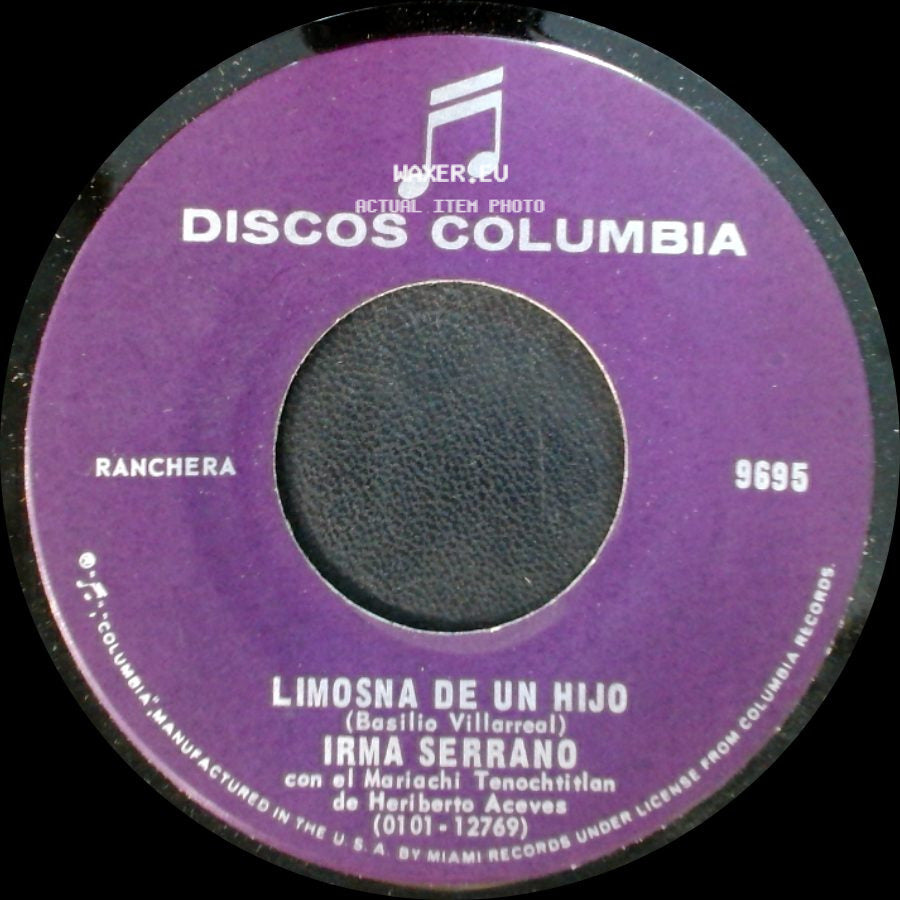 Irma Serrano - Mi Destino Fue Quererte / Limosna De Un Hijo side B