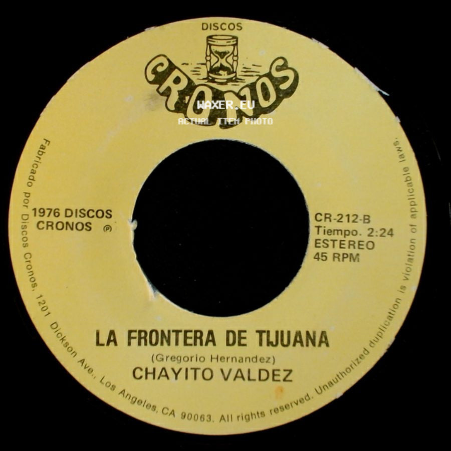 Chayito Valdez - Libro De Recuerdos / La Frontera De Tijuana side B