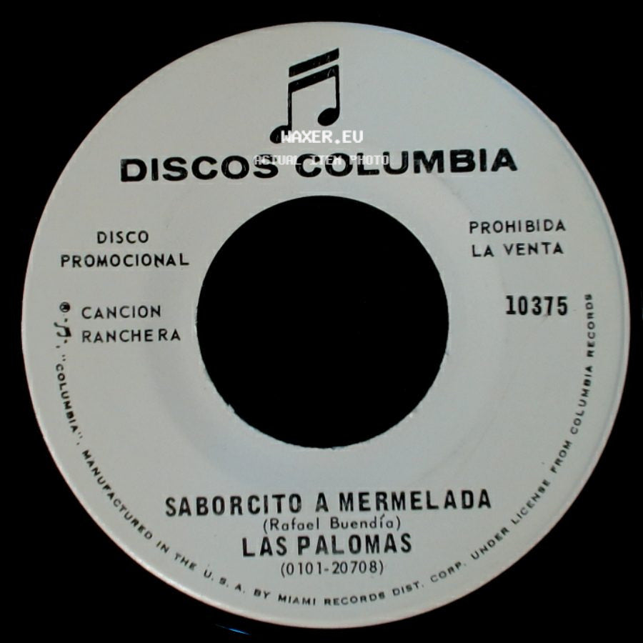 Las Palomas - Apasionado / Saborcito A Mermelada side B