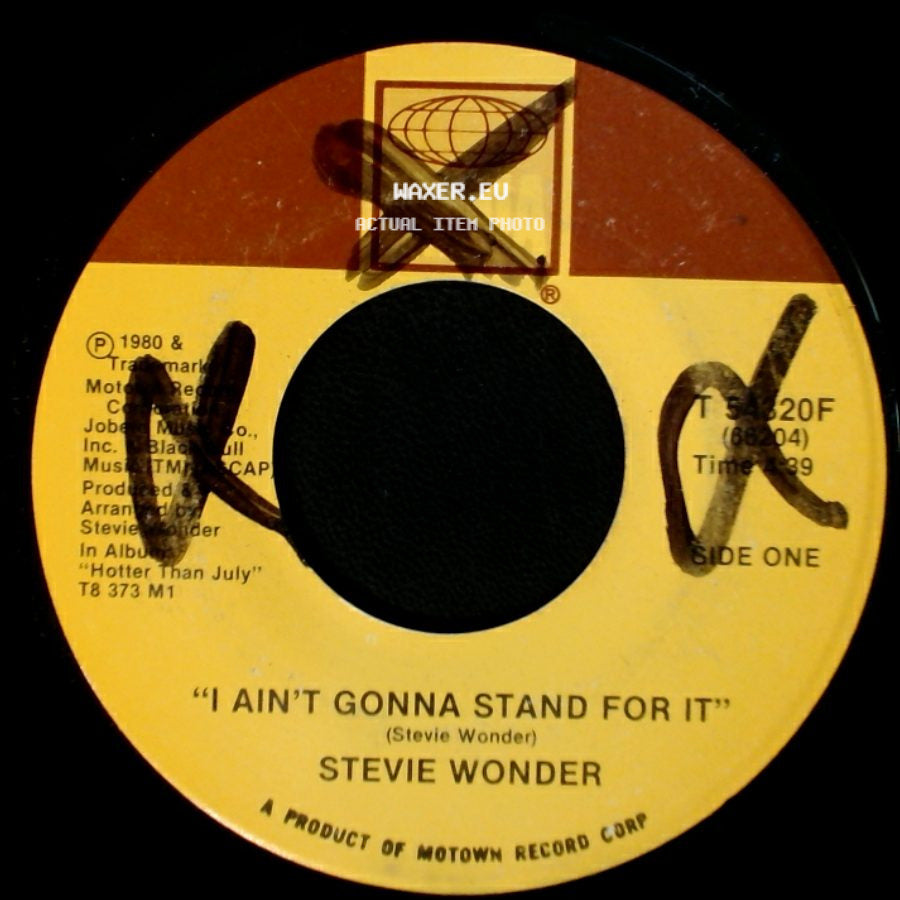 Stevie Wonder - I Ain't Gonna Stand For It / Knocks Me Off My Feet side A