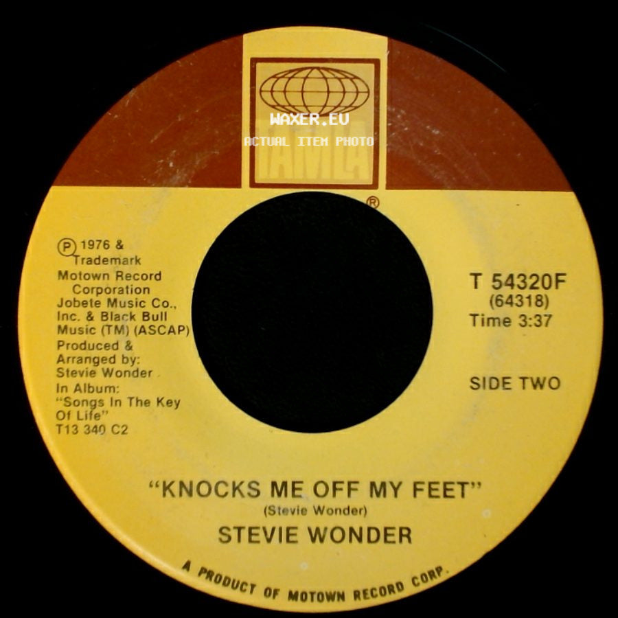Stevie Wonder - I Ain't Gonna Stand For It / Knocks Me Off My Feet side B