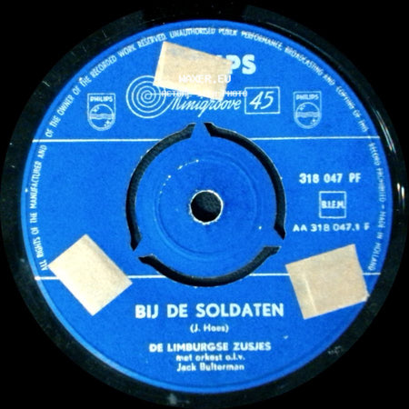 De Limburgse Zusjes - Kom Terug / Bij De Soldaten side B