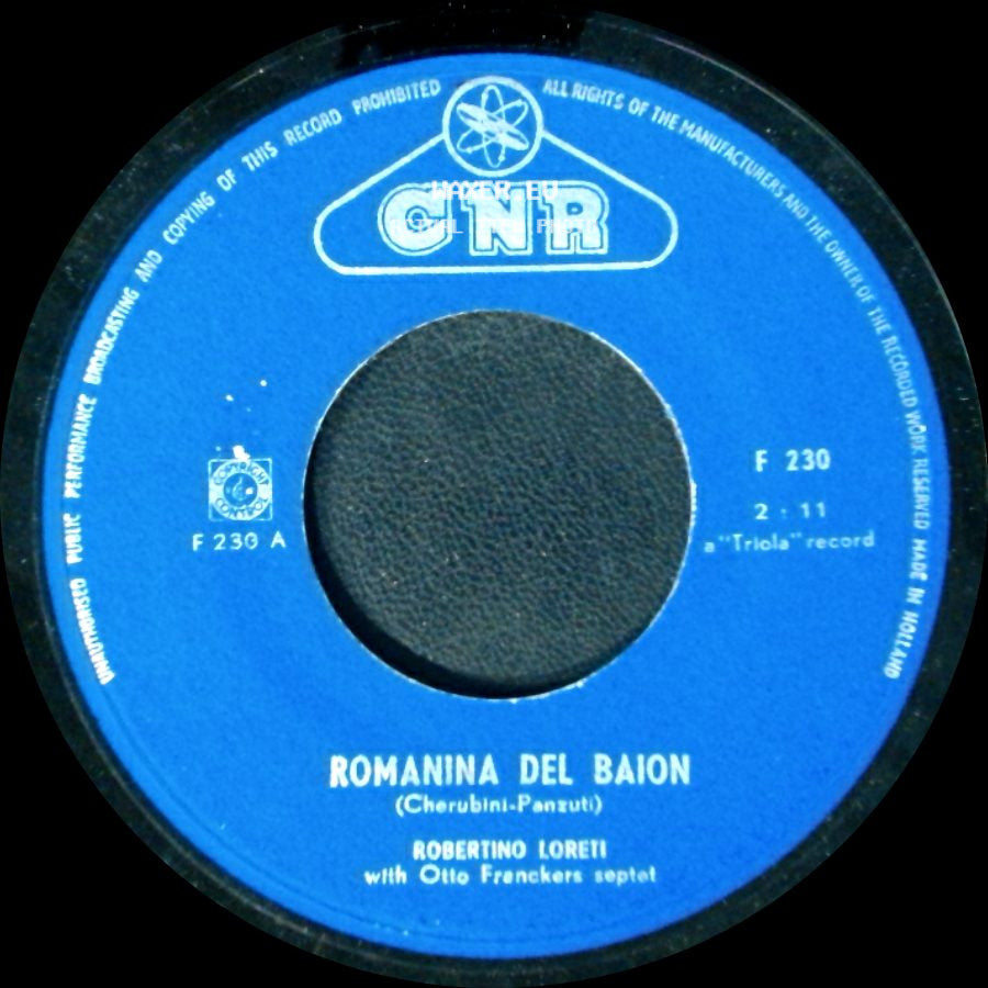 Robertino Loreti With Otto Frenckers Septet - Romanina Del Baion / Cerasella side A