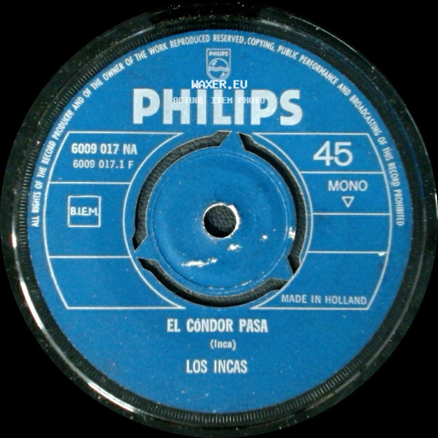 Los Incas - El Cóndor Pasa / O'cangaceiro side A