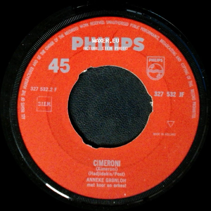 Anneke Grönloh / Anneke Grönlon - Cimeroni / Het Leven Kan Mooi Zijn side A