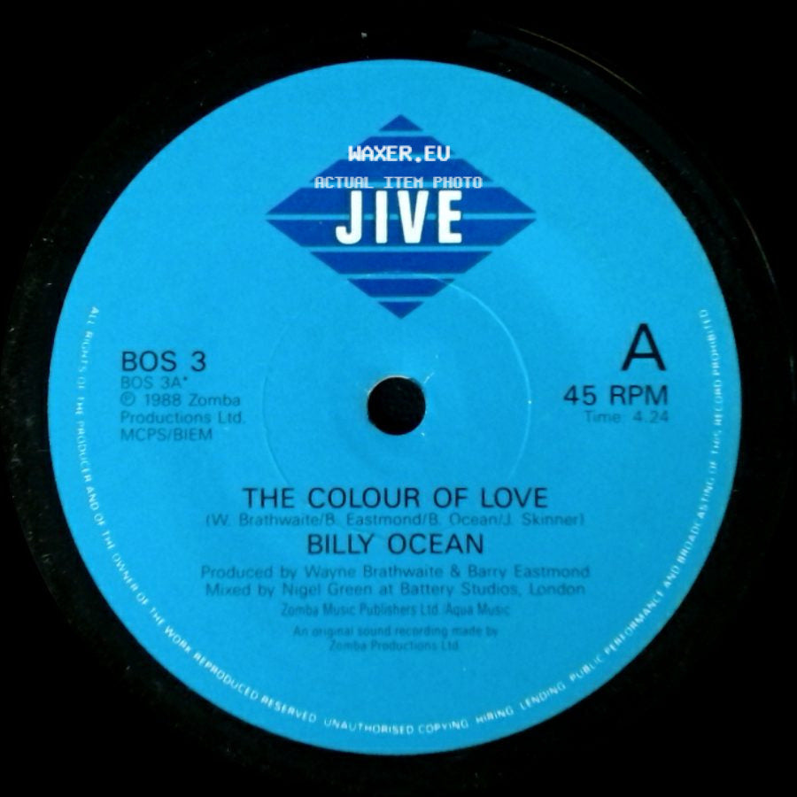 Billy Ocean - The Colour Of Love / The Colour Of Love (Instrumental) side A